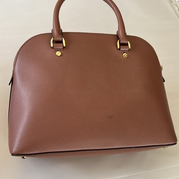 Michael Kors Dusty Rose Gold accents Leather Satchel Crossbody Bag - Picture 6 of 13